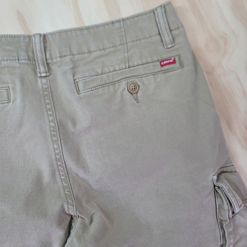 Levi's XX Cargo Taper Men 30x27.5 Khaki Excellent Tapered Stretch Pants - Picture 4 of 8